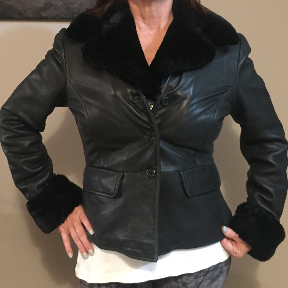 Susie Tompkins leather jacket